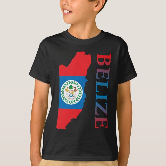 Camiseta Mapa de Belize (Frente)