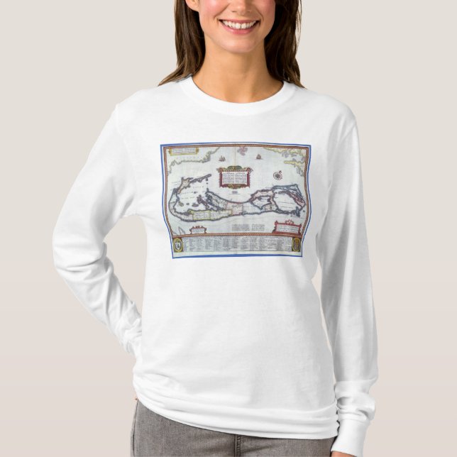 Camiseta Mapa de Bermuda (Frente)