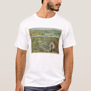 Camiseta Mapa de Cadiz, de "Civitates Orbis Terrarum" por G