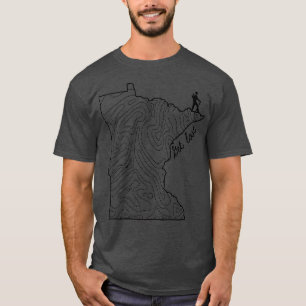 Camiseta Mapa de caminhada do Estado do Minnesota fica perd