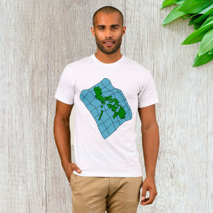 Camiseta Mapa De Camiseiros-T Das Filipinas