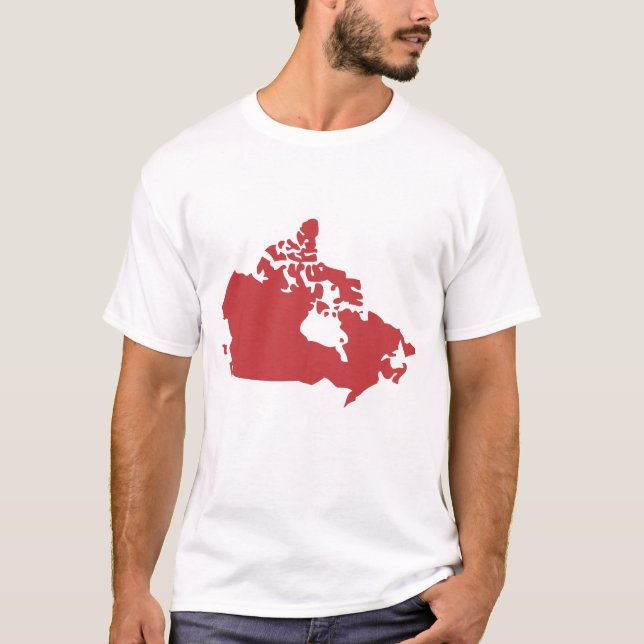 Camiseta Mapa de Canadá (Frente)