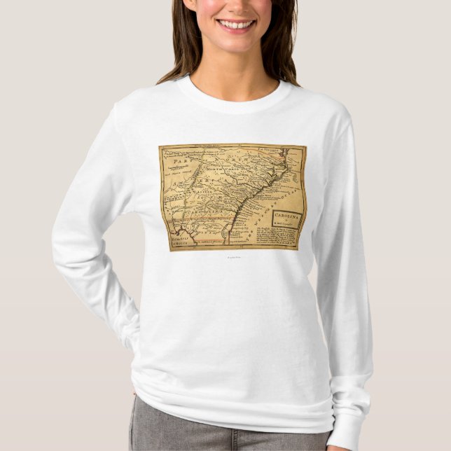 Camiseta Mapa de CarolinaPanoramic (Frente)