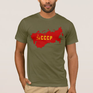 Camiseta Mapa de CCCP União Soviética