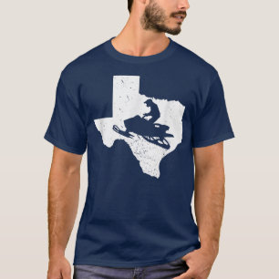 Camiseta Mapa de Chás Snowmobile Riding Esportes de inverno