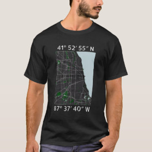 Camiseta Mapa de Chicago