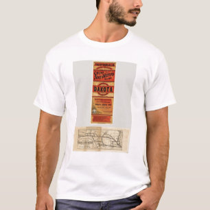 Camiseta Mapa de Chicago e de linhas Railway do noroeste