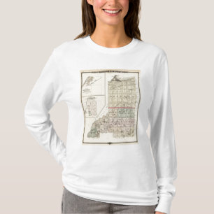 Camiseta Mapa de condados de Douglas e de Burnett