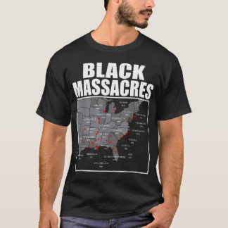 Camiseta Mapa de Conscientização da História Afro-Americana