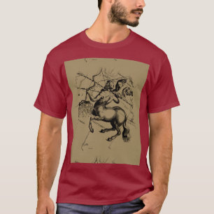 Camiseta Mapa de Constelação de Sagitário Hevelius 1690