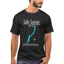 Mapa de Coordenadas da Margem do Lago George Nova