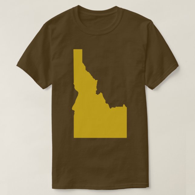 Camiseta Mapa de estado de Idaho TShirt (Frente do Design)