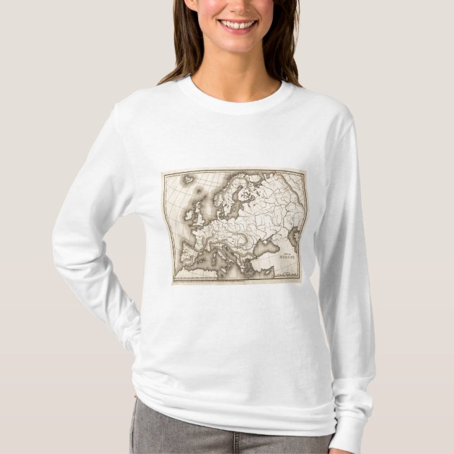 Camiseta Mapa de Europa (Frente)