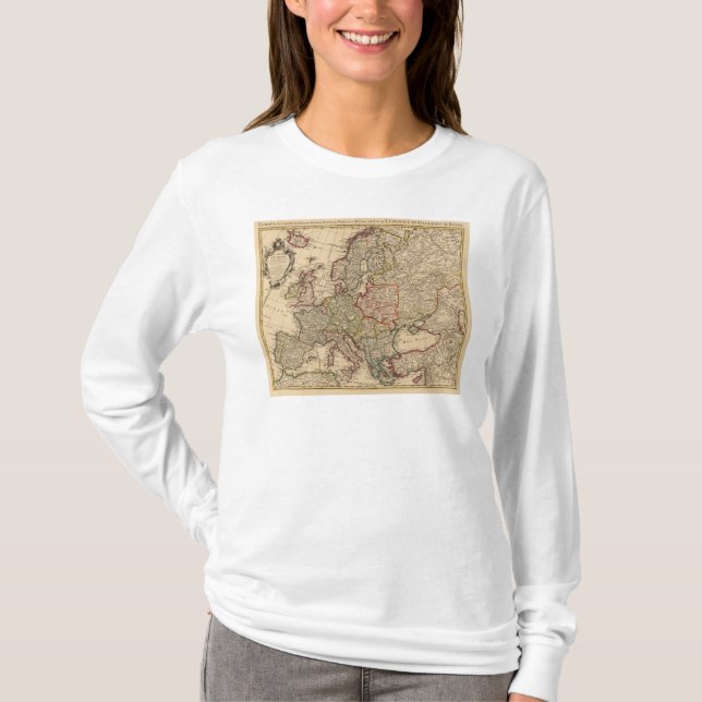 Camiseta Mapa de Europa (Frente)