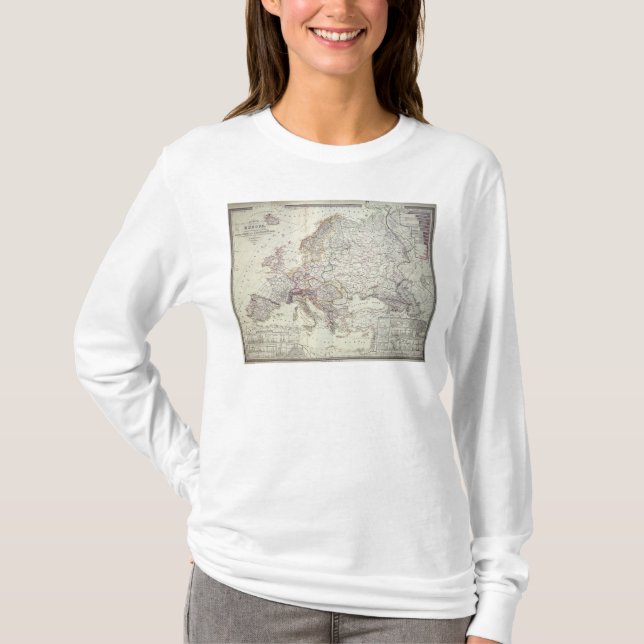 Camiseta Mapa de Europa, 1841 (Frente)