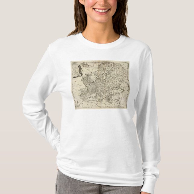 Camiseta Mapa de Europa 3 (Frente)