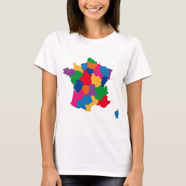Camiseta Mapa de France (Frente)