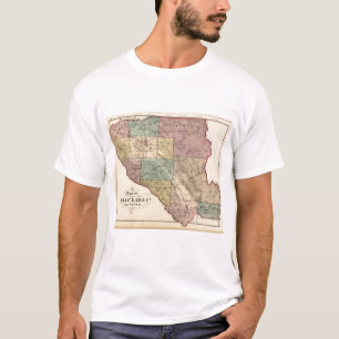 Camiseta Mapa de índice de Santa Clara Co