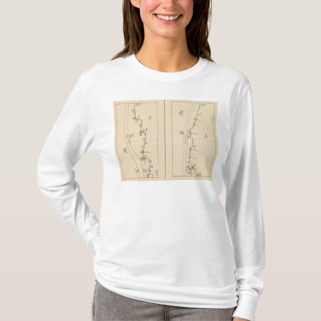 Camiseta Mapa de índice o Condado de Putnam Dutchess County (Frente)