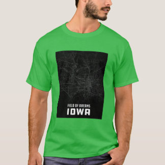 Camiseta Mapa de Iowa City Extragrande