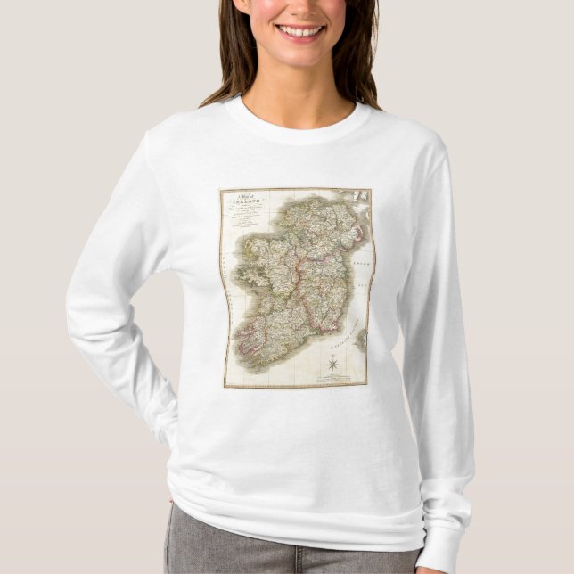 Camiseta Mapa de Ireland (Frente)