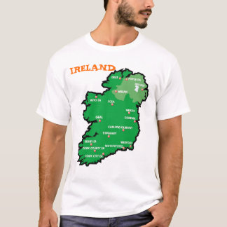 Camiseta Mapa de Ireland