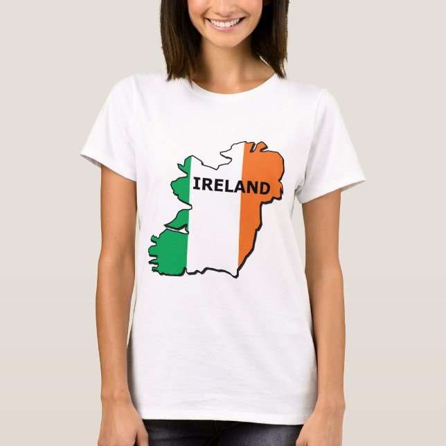Camiseta Mapa de Ireland (Frente)