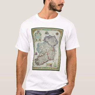 Camiseta Mapa de Ireland - mapa histórico de Eire Erin do