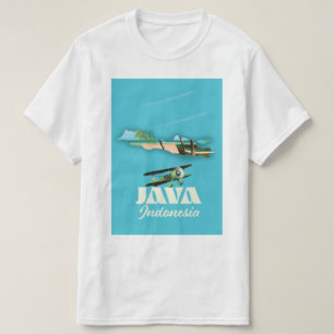 Camiseta Mapa de Java Indonésia