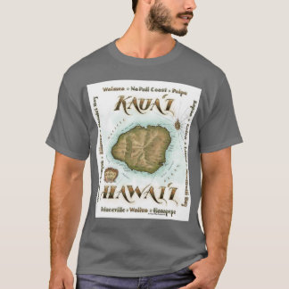 Camiseta Mapa de Kauai
