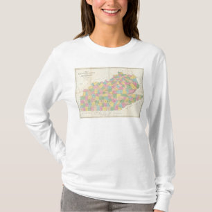 Camiseta Mapa de Kentucky & de Tennessee