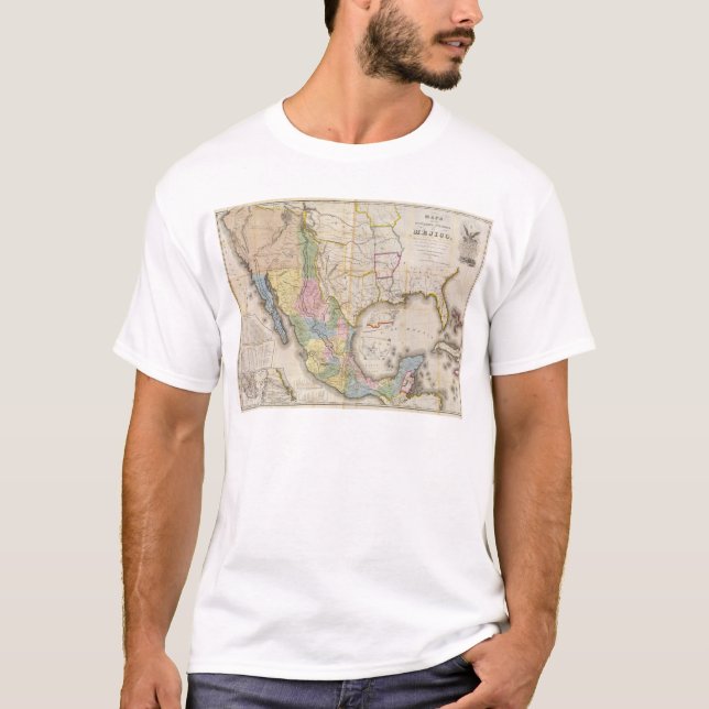 Camiseta Mapa de los Estados Unidos De Mejico (Frente)