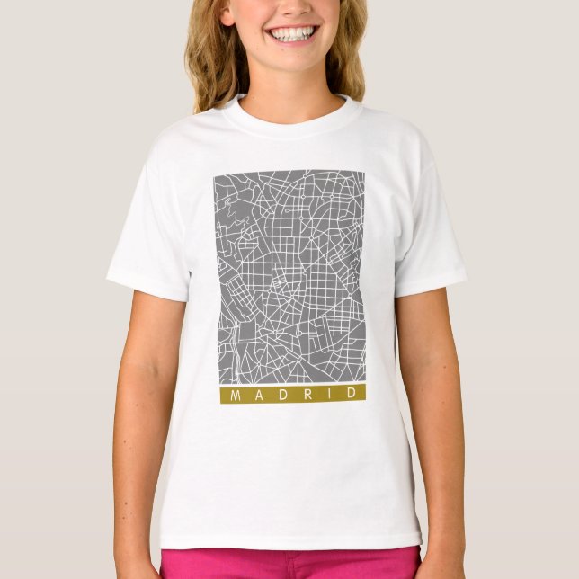 Camiseta Mapa de Madrid (Frente)