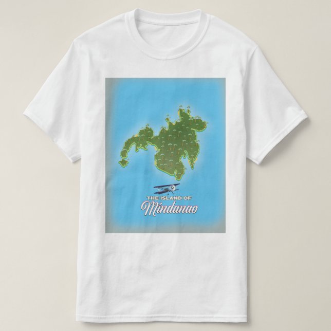 Camiseta Mapa de Mindanao (Frente do Design)