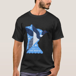 Camiseta Mapa De Minnesota Com Um Espírito De Pássaro Basta