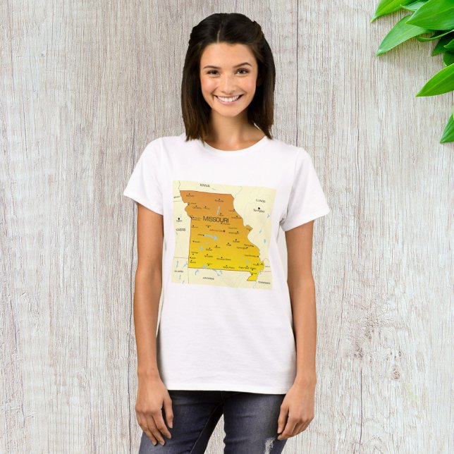 Camiseta Mapa de Missouri (Criador carregado)