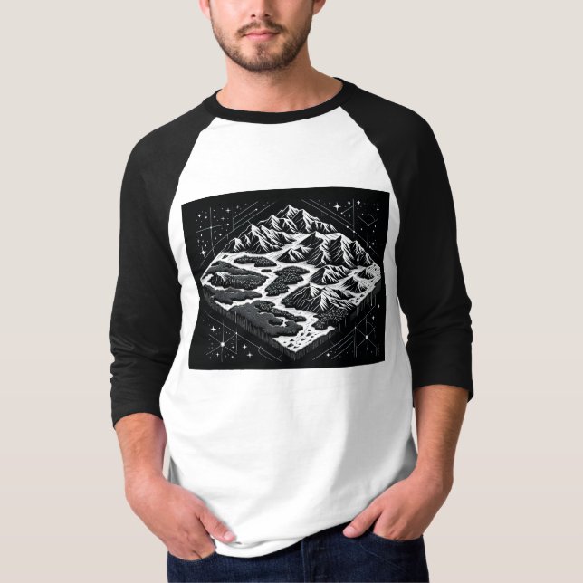 Camiseta Mapa de Montanha Mágica (Frente)