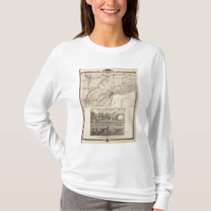 Camiseta Mapa de Muscatine County