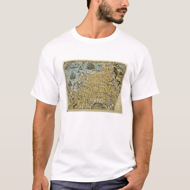 Camiseta Mapa de Nagasaki (Frente)