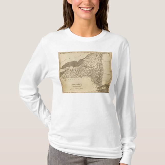 Camiseta Mapa de New York por Arrowsmith (Frente)