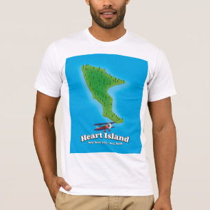 Camiseta Mapa de Nova Iorque Hart Island