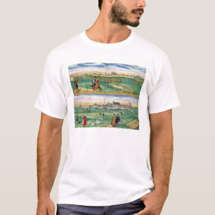 Camiseta Mapa de Orleans e de Burges, 'de Civitates Orbis