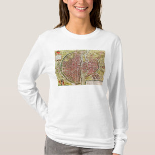 Camiseta Mapa de Paris 'do terrarrum dos orbis de Civitates
