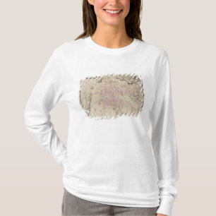Camiseta Mapa de Paris e do seu cerco