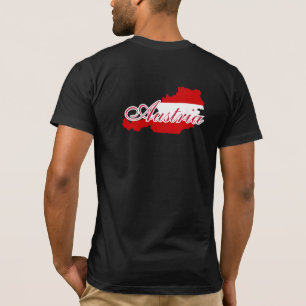Camiseta Mapa de pavilhão da Áustria