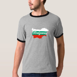 Camiseta Mapa de pavilhão da Bulgária