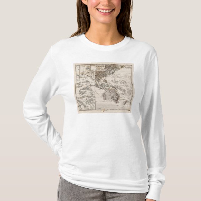 Camiseta Mapa de Polinésia (Frente)