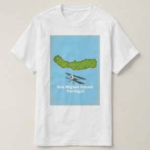 Camiseta Mapa de Portugal Ilha de São Miguel