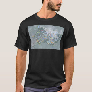Camiseta Mapa de Rastreio de Mammoth Mountain Resort