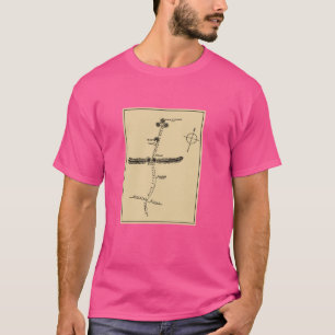Camiseta Mapa de Rota Mina do Rei Salomão (1898)